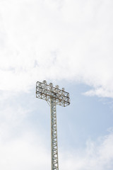 spot light in football field