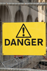 Yellow Danger Sign