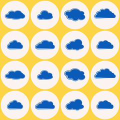 Obraz premium Seamless background with clouds for your design