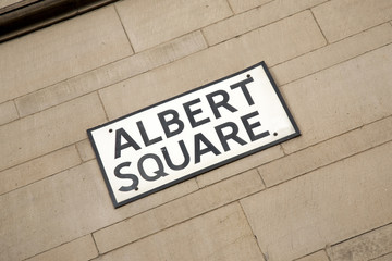 Albert Square Street Sign, Manchester