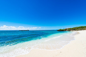Sea, beach, seascape. Okinawa, Japan, Asia.