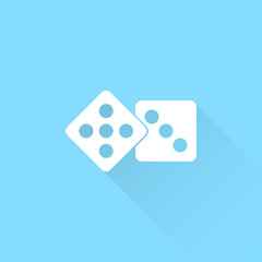 Dice vector icon.