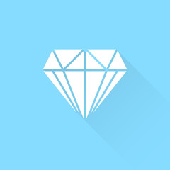 Diamond icon vector.