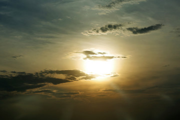 Beautiful sunrise over sea