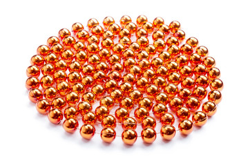 beautiful necklace on white background