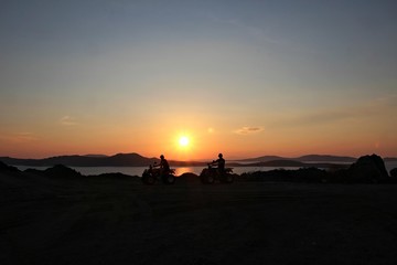 Fototapeta na wymiar Sunset in Mykonos