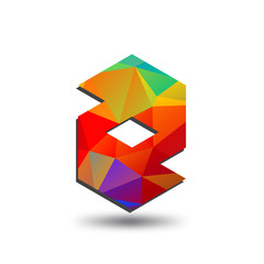 colorful triangular initial logo Z