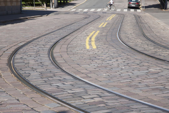 Tram Tracks in Helsinki