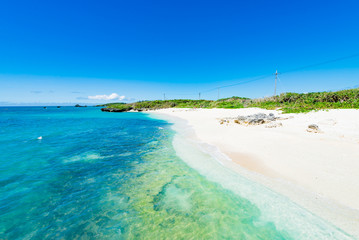 Sea, coast, landscape. Okinawa, Japan, Asia.