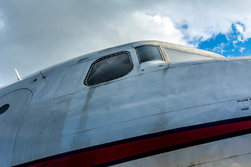 Fototapeta na wymiar Airplane in Berlin Tempelhof