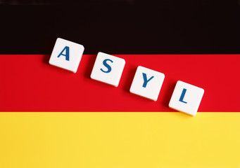 Asyl in Deutschland - Buchstaben 