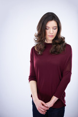 Obraz premium portrait of young woman isolated