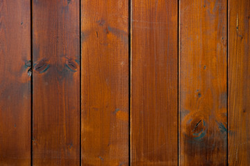 Naklejka premium Brown wood plank wall seamless surface background