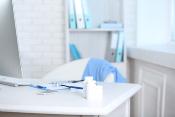 Doctor workplace in office