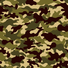 Camouflage　background. Seamless pattern.Vector. 迷彩パターン