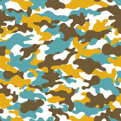 Camouflage　background. Seamless pattern.Vector. 迷彩パターン