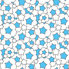 seamless pattern Popcorn. はじけるポップコーンのパターン