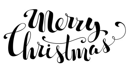 Merry Christmas Lettering.