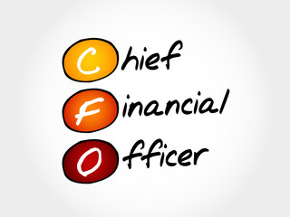 CFO - Chief Financial Officer, acronym business concept