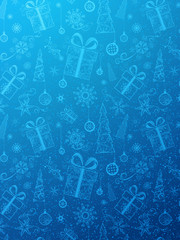 Blue Christmas background.