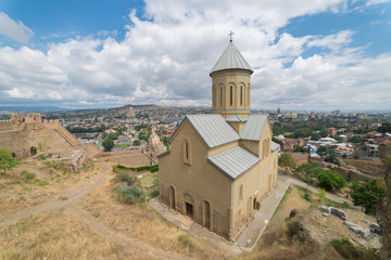 Saint Nicholas church in Narikala fortress. Georgia, 