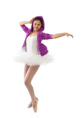 Naklejka premium Ballerina, classical and modern concept of ballet.