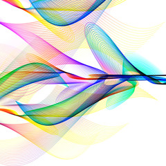 Abstract wavy lines background illustration
