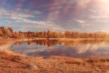 Lake Forest autumn landscape nature
