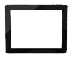 Tablet PC, isolated on white