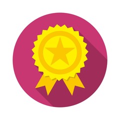 Award icon with long shadow