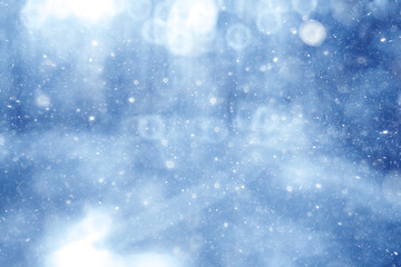 Blue blurred background bokeh