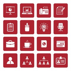 Office icons. Organization icon. Vector Illustration. EPS10