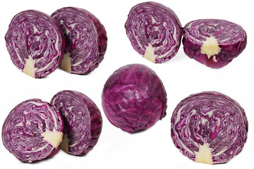 Fototapeta premium Rotkohl frisch, Collage