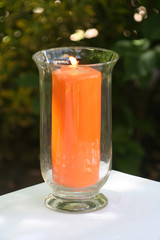 Kerze im Glas