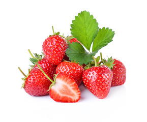 Strawberry on white background