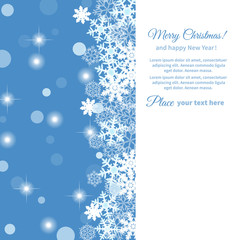 card with snowflake