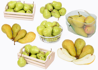 Pear, Fruit, Collage