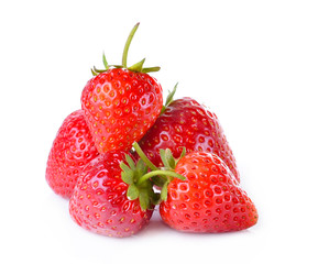 Strawberry on white background