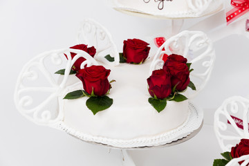 Hochzeitstorte im Detail