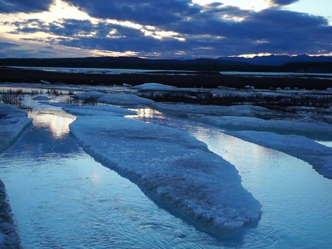 Yakutia, Moma river, Ulakhan-Taryn, Big Moma frost, spring