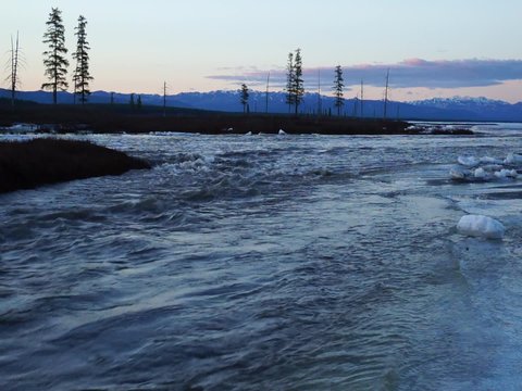 Yakutia, Moma river, Ulakhan-Taryn, Big Moma frost, spring