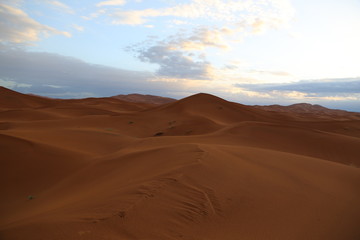 Fototapeta na wymiar Sahara desert at sunrise