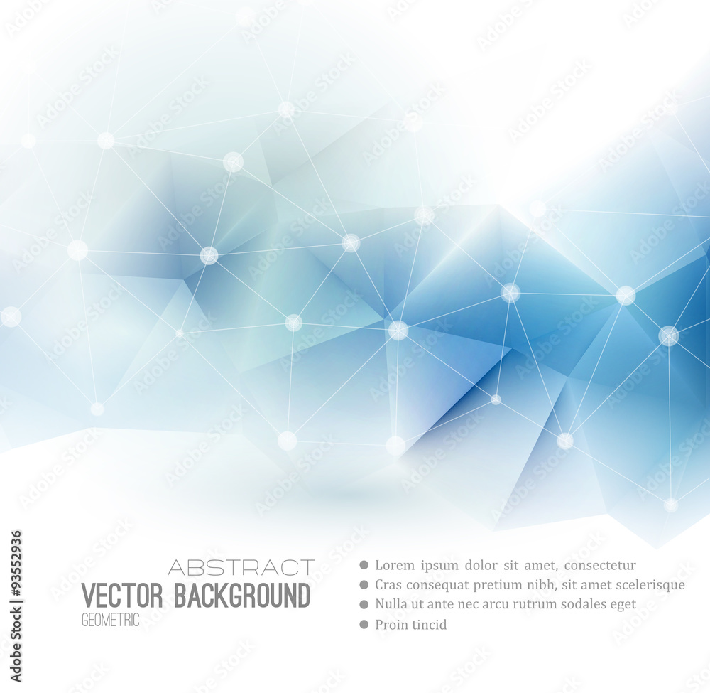 Poster abstract geometric background design