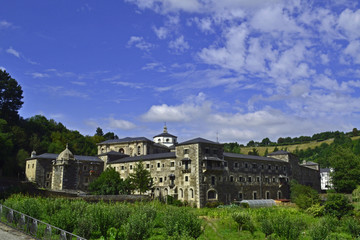 Fototapeta na wymiar Monastery of Samos - Galicia (Spain) in the way of St James