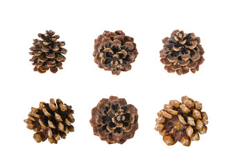 Big set of cones isolated on white