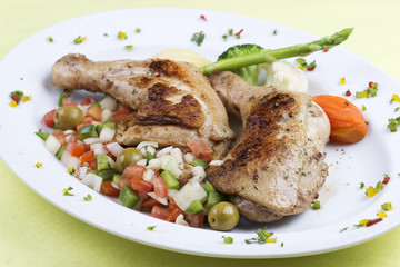 Grilled chicken steak