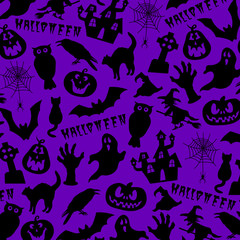 Violet Halloween Background