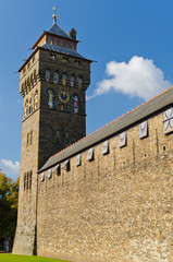 Cardiff Castle clock tower