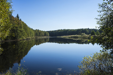 Fototapeta na wymiar lake Kamenka near the lost village