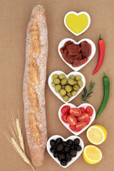 French Baguette with Antipasti